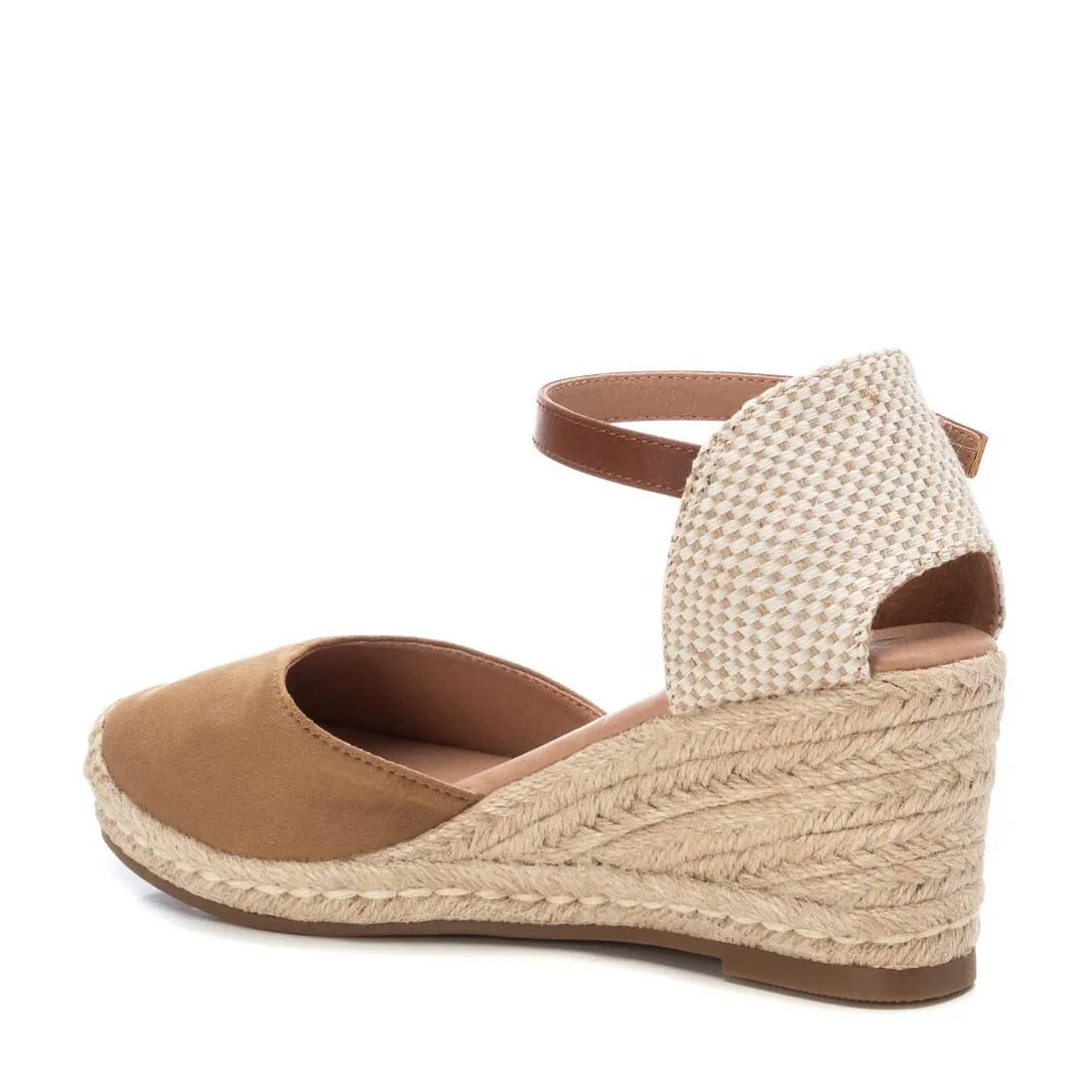 140746 Spanish Wedge with expadrilles in Navy and Taupe