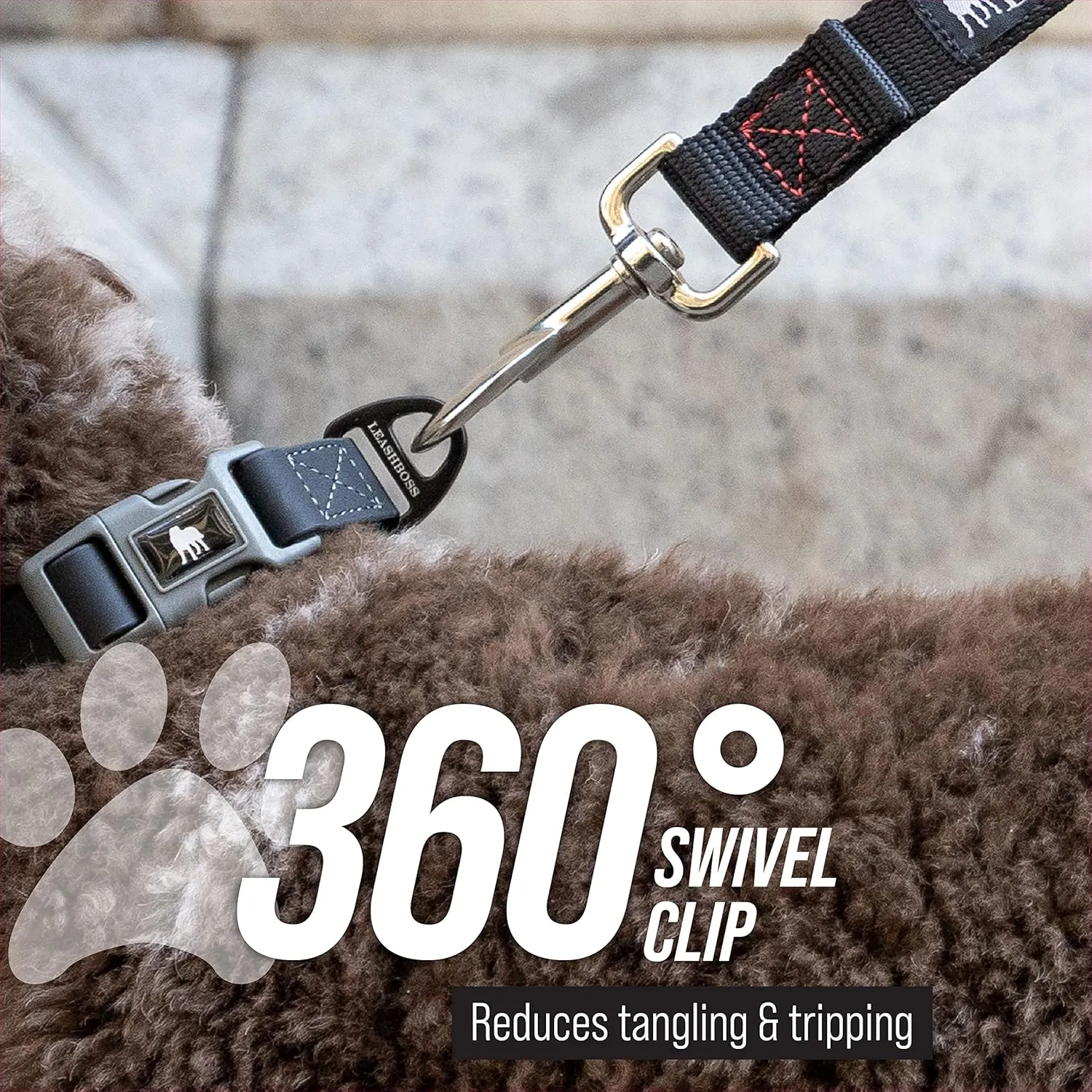 24 Inch Dog Leash with Padded Handle