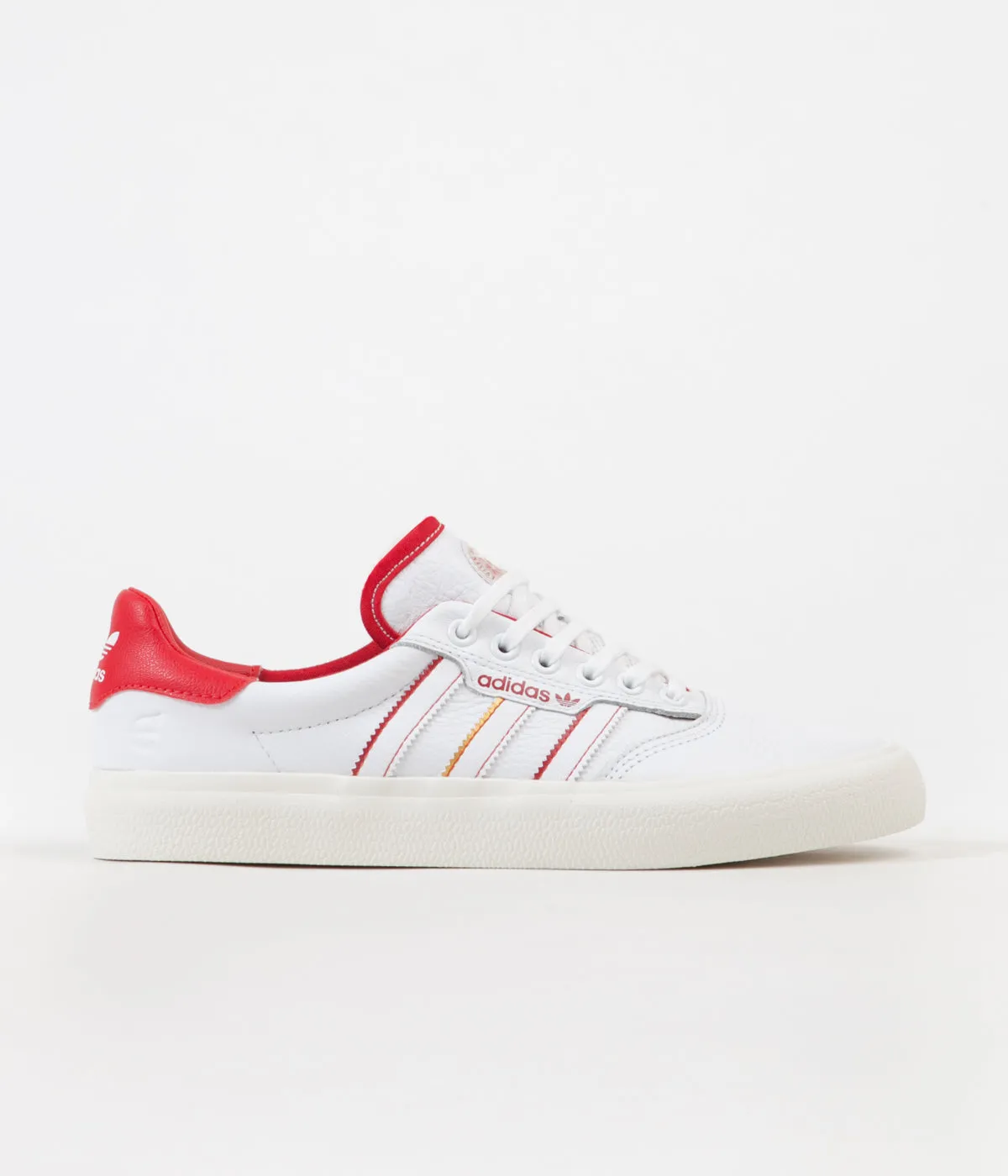 Adidas 3MC x Evisen Shoes - White / Scarlet / Gold Metallic