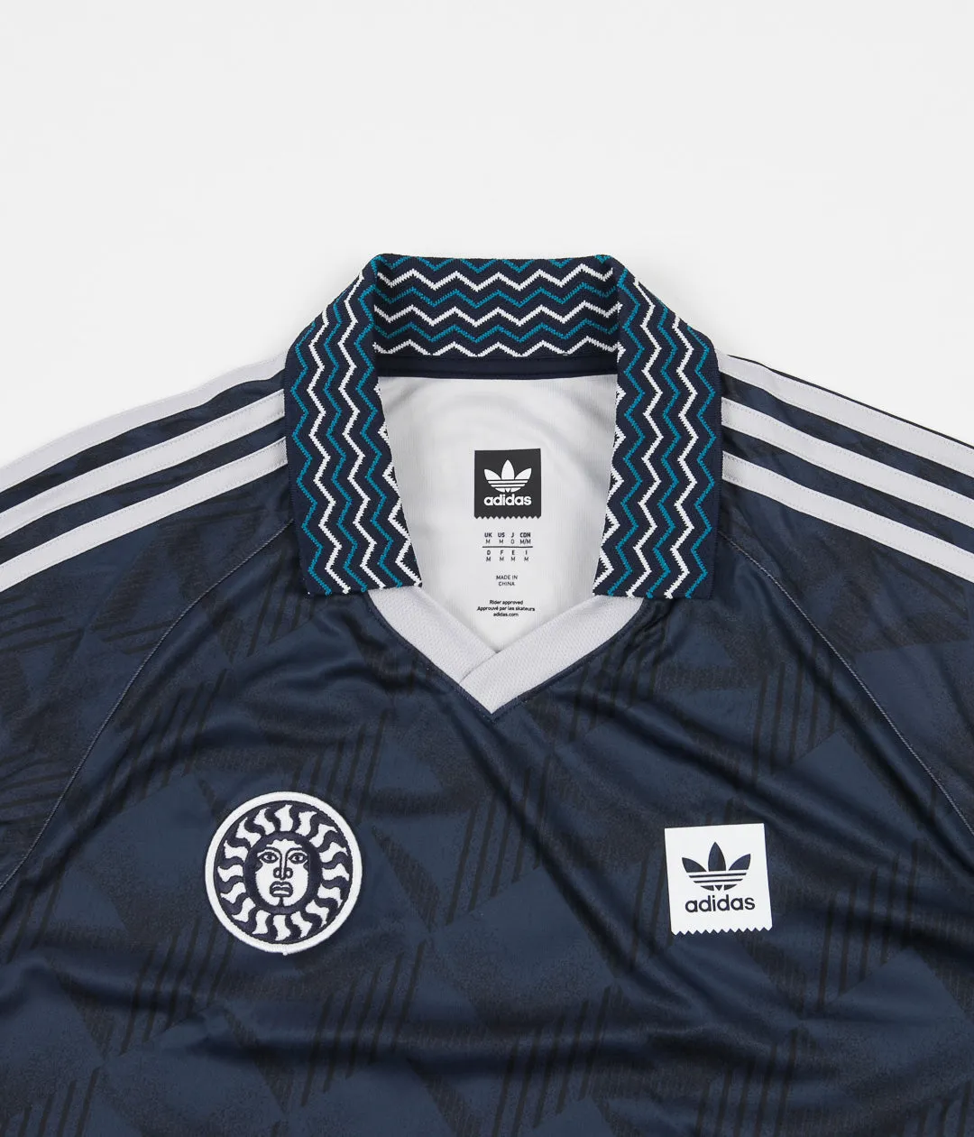 Adidas Bootleague Jersey - Black / Collegiate Navy / Active Teal / White