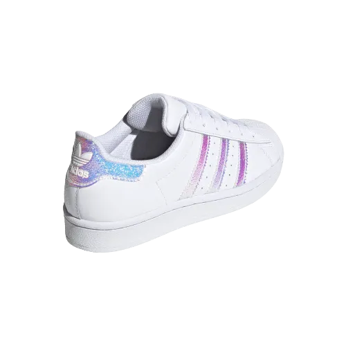 Adidas Superstar J Gs-Girls Originals Shoes White/Silver Fv3139