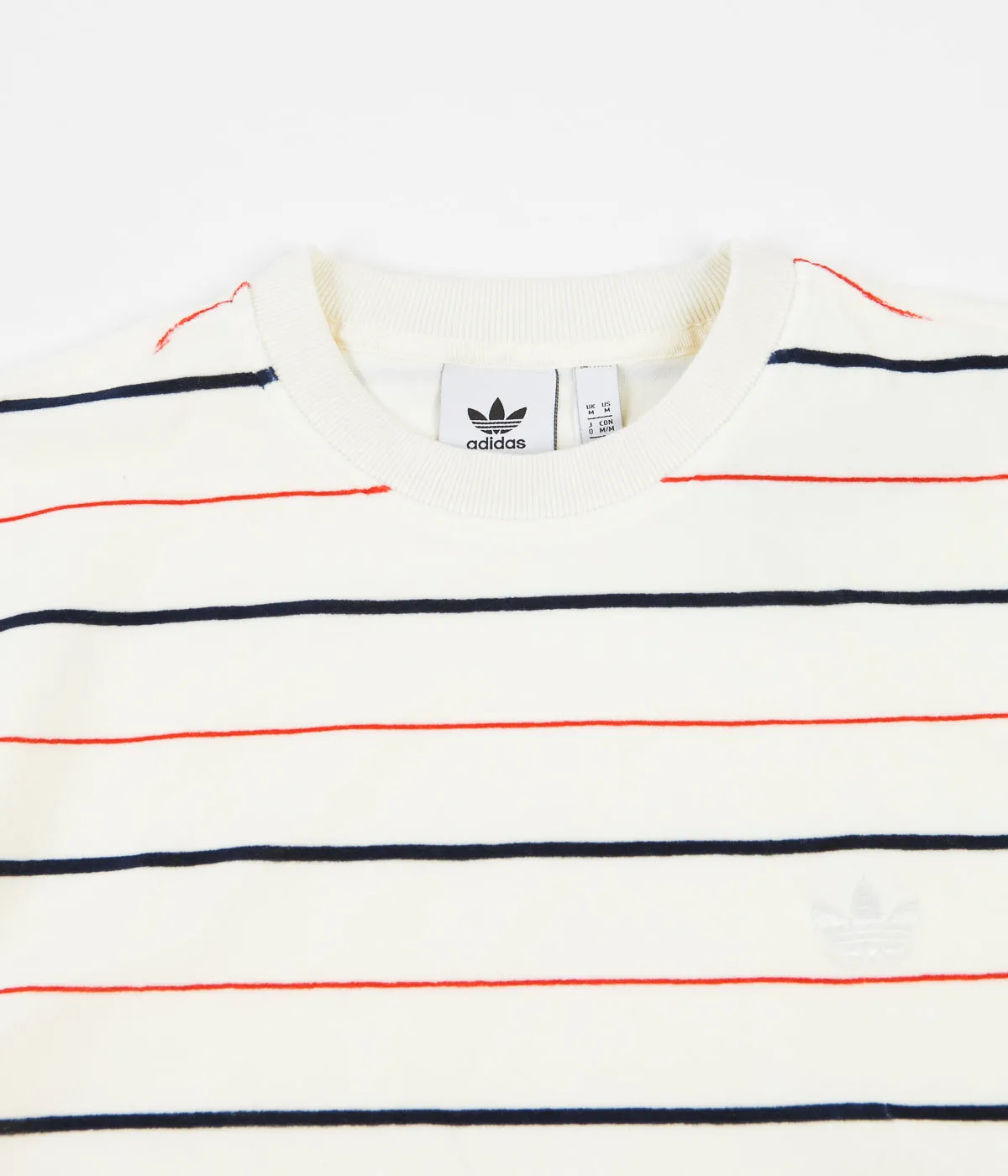 Adidas Velour Jersey - Off White / Collegiate Navy / Scarlet