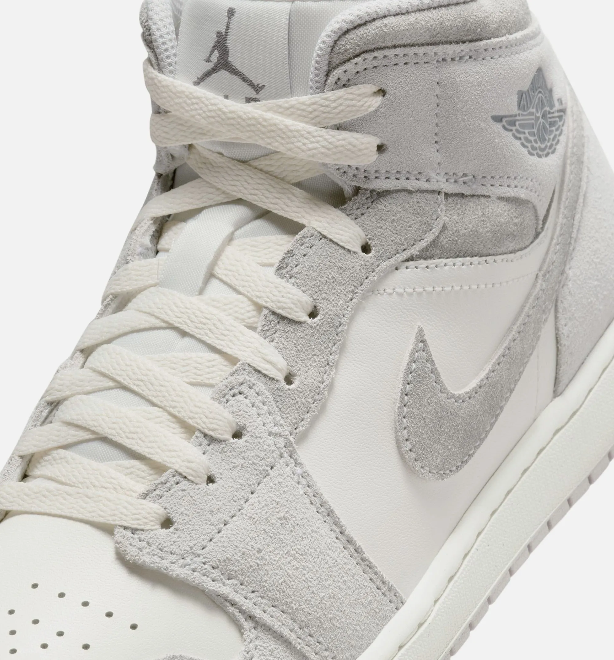 Air Jordan 1 Mid Neutral Grey Mens Lifestyle Shoe - Neutral Grey/Sail/Smoke Grey