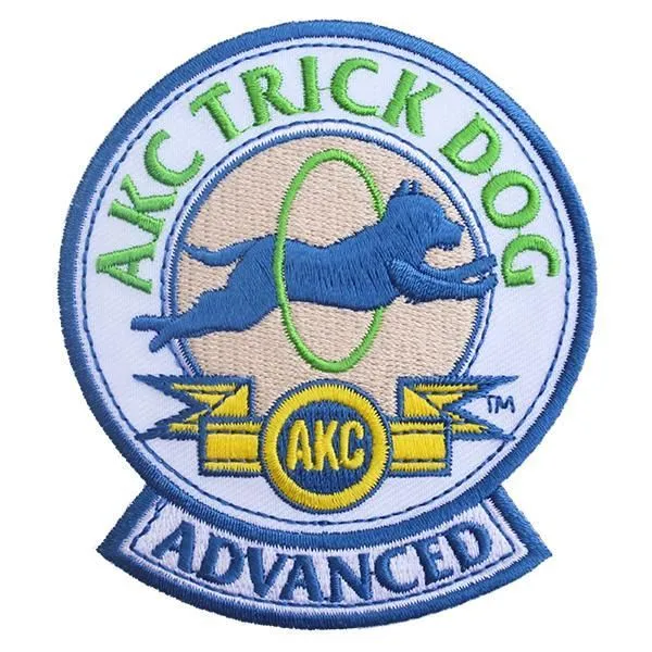 AKC Trick Dog Advanced Patch (shipping included) 3.5"