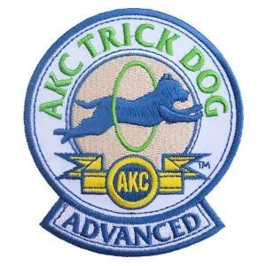 AKC Trick Dog Advanced Patch (shipping included) 3.5"