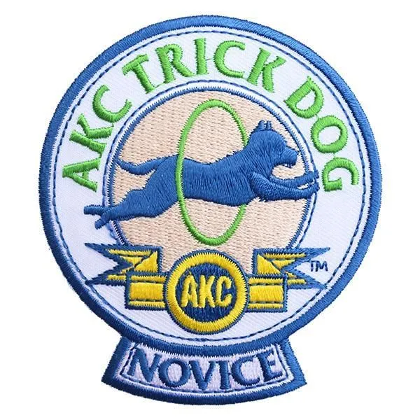 AKC Trick Dog Novice Patch (shipping included) 3.5"