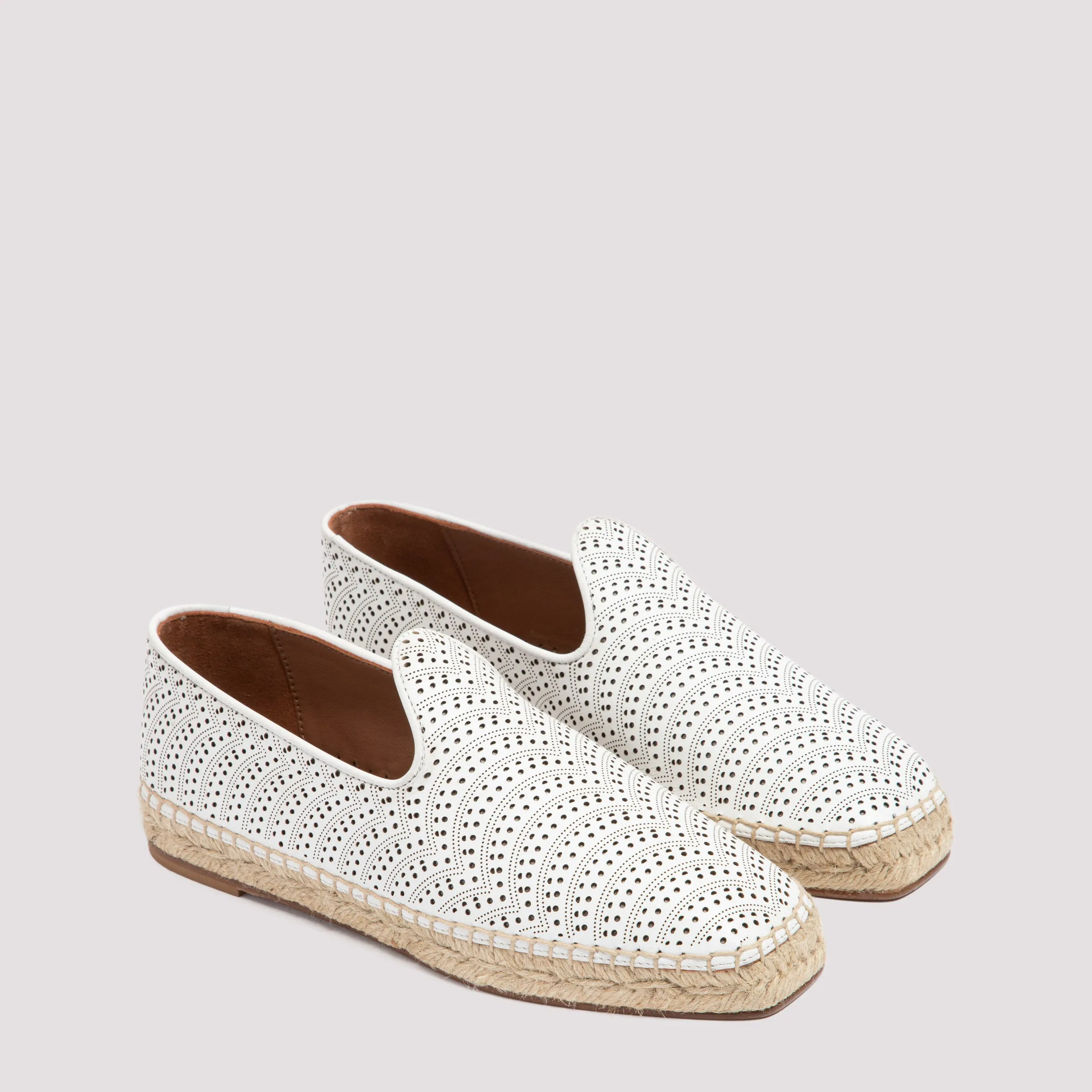 Alaïa Openwork Flat Espadrilles