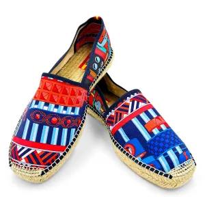 ALONSO Red/Navy Classic Espadrilles