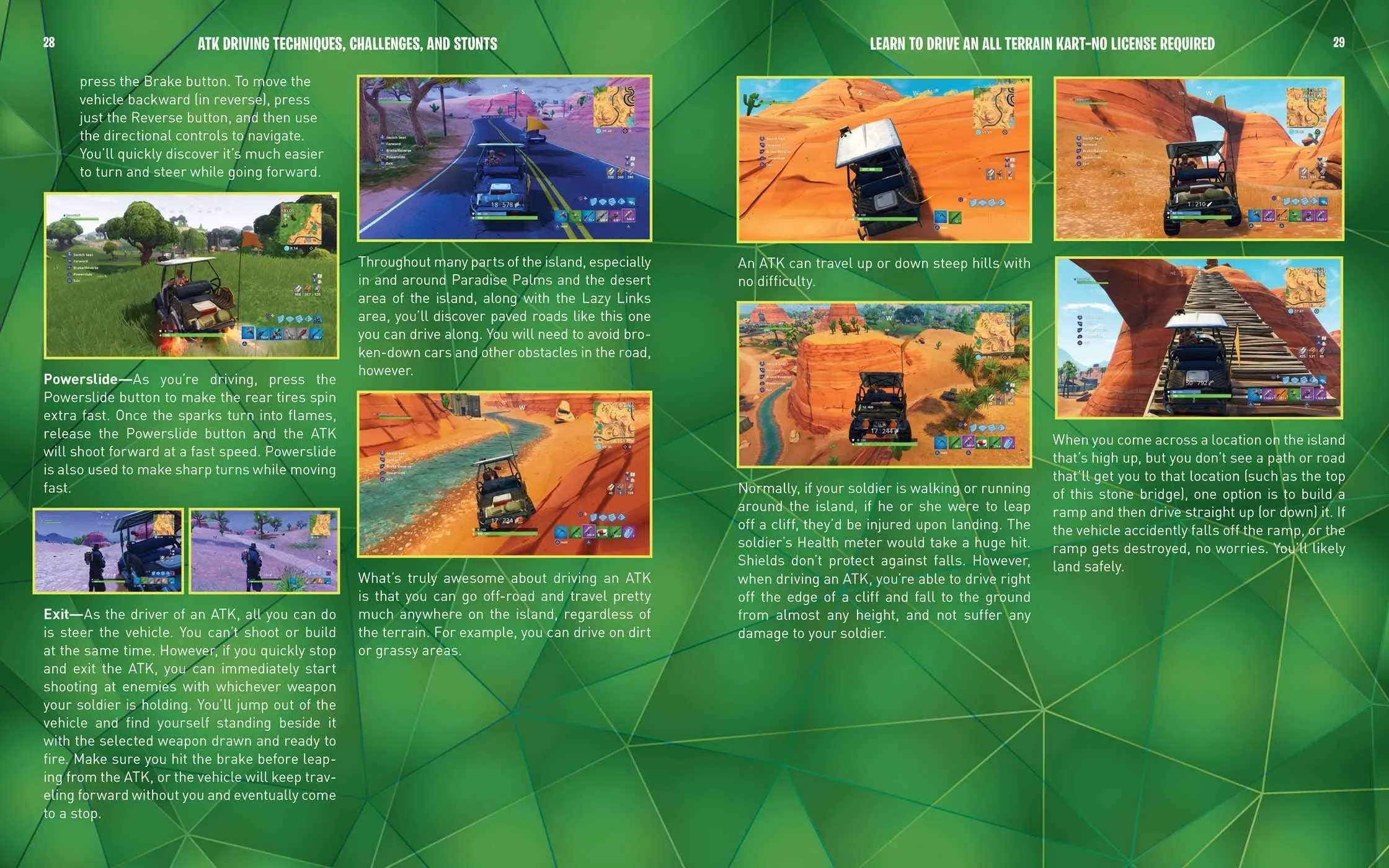 An Unofficial Encyclopedia of Strategy for Fortniters - ATK Driving Techniques, Challenges, and Stunts