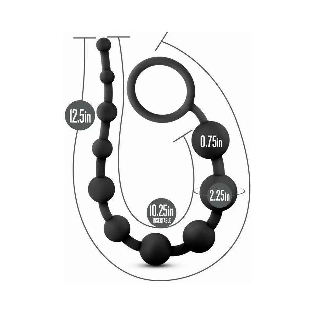 Anal Adventure Platinum Silicone 10 Anal Beads