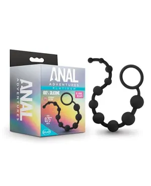 Anal Adventure Platinum Silicone 10 Anal Beads