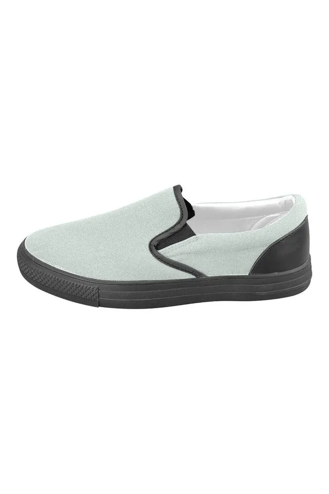 Arctic Ice Men's Slip-on Canvas Shoes (Model 019)