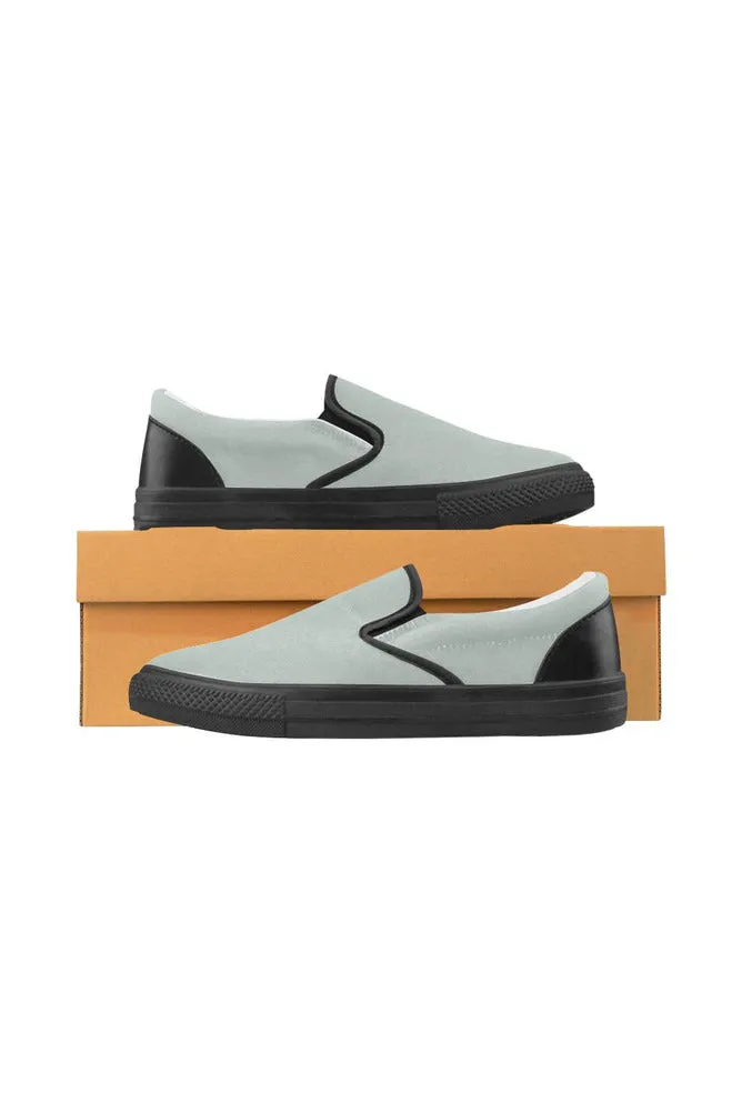 Arctic Ice Men's Slip-on Canvas Shoes (Model 019)