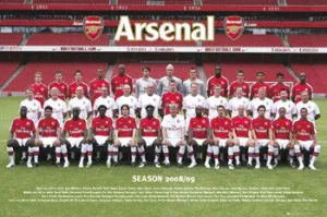 Arsenal FC Official Team Portrait 2008/09 Poster - GB Eye