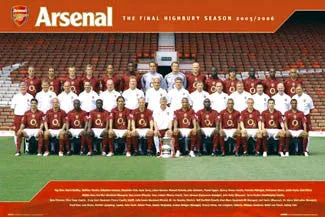 Arsenal FC Team Portrait 2005/06 Poster - GB Posters