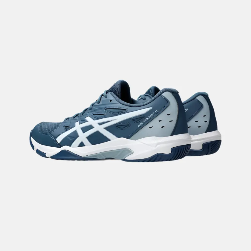 Asics GEL-ROCKET 11 Men's Badminton Shoes -Vintage Indigo/White