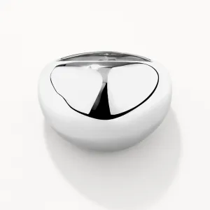 Ball Dome Ring in Silver