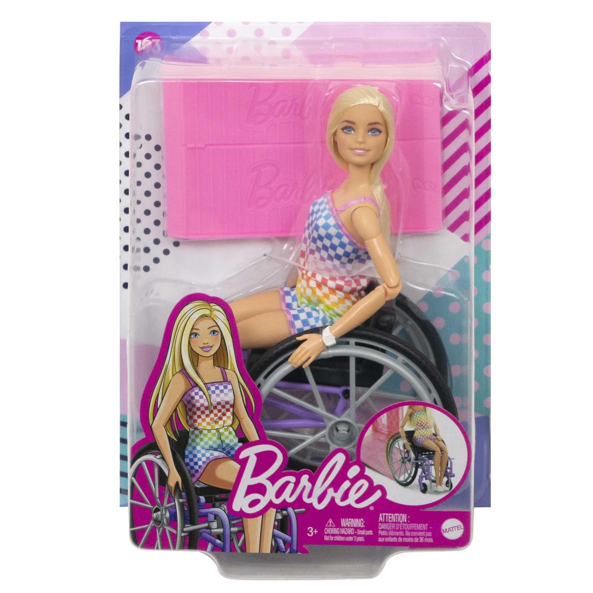 Barbie Doll With Wheelchair And Ramp - Blonde