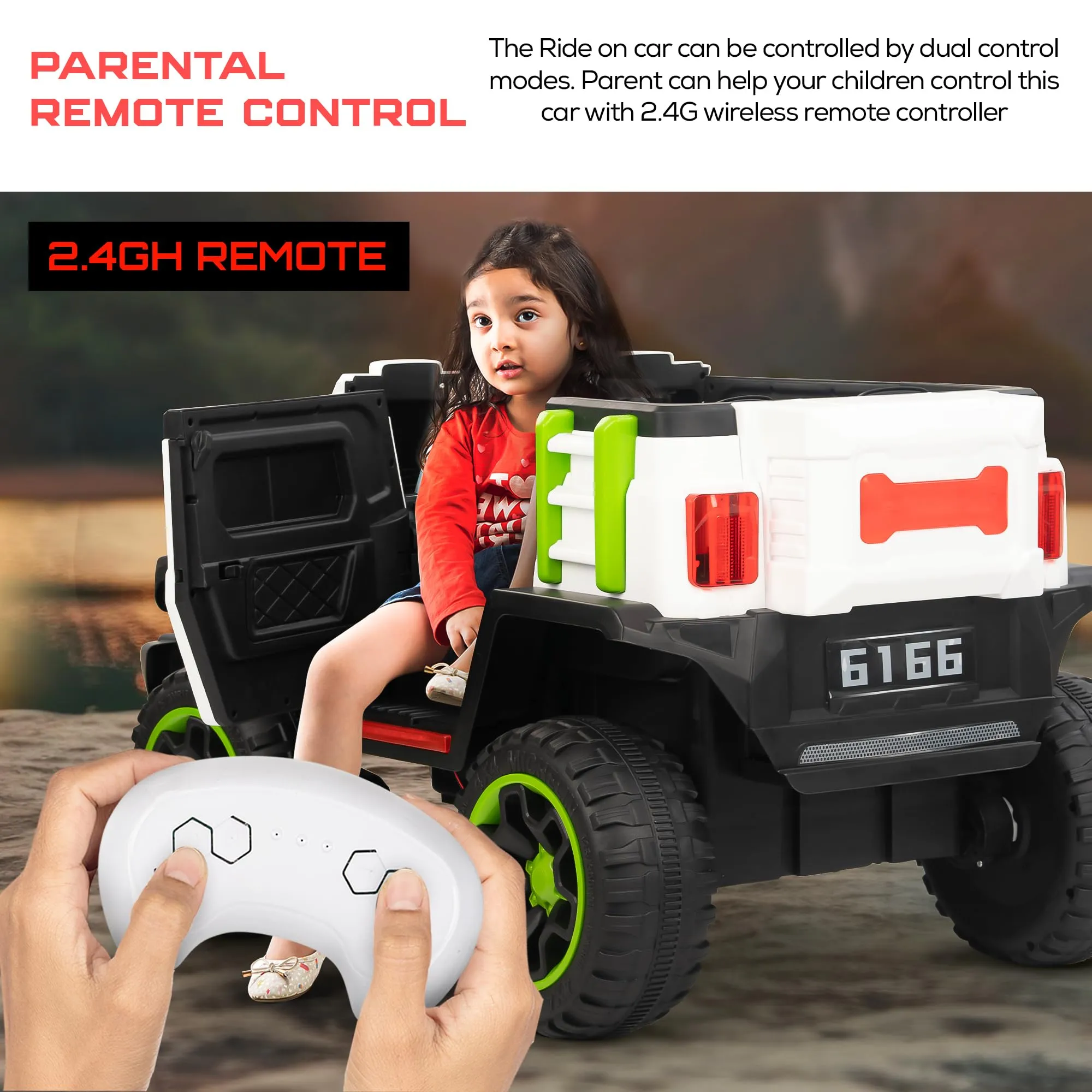 Baybee Blazer Battery Operated Jeep for Kids | with Music & Light | Baby Big Electric Jeep for Kids to Drive 3 to 8 Years Boy Girl