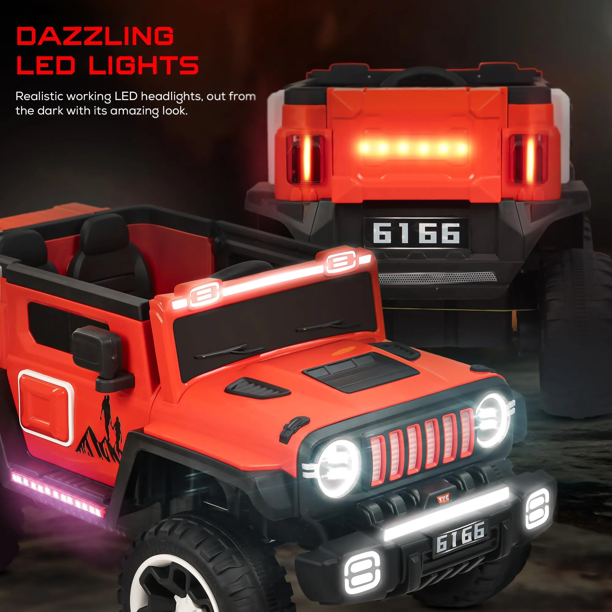 Baybee Blazer Battery Operated Jeep for Kids | with Music & Light | Baby Big Electric Jeep for Kids to Drive 3 to 8 Years Boy Girl