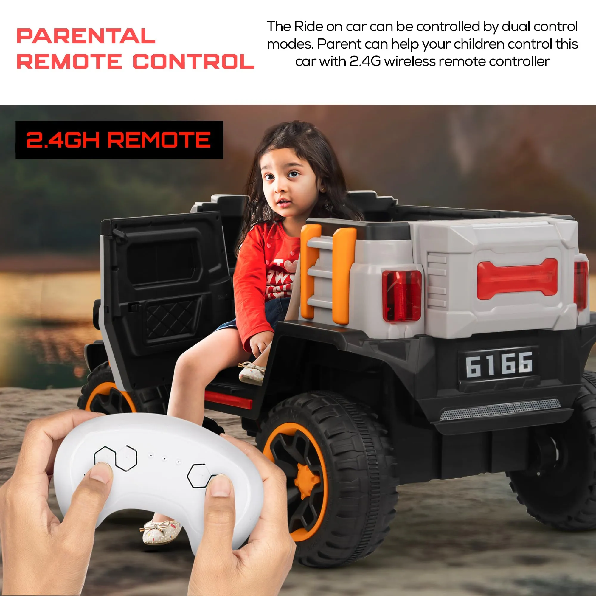 Baybee Blazer Battery Operated Jeep for Kids | with Music & Light | Baby Big Electric Jeep for Kids to Drive 3 to 8 Years Boy Girl