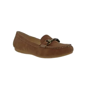 Bellini Salty Women Loafer Slip-on Shoes In Tan Faux Nubuck