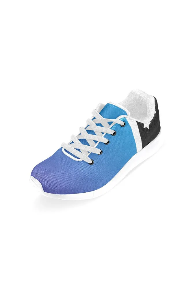 Blue Gradient & Stars Women’s Running Shoes (Model 020)