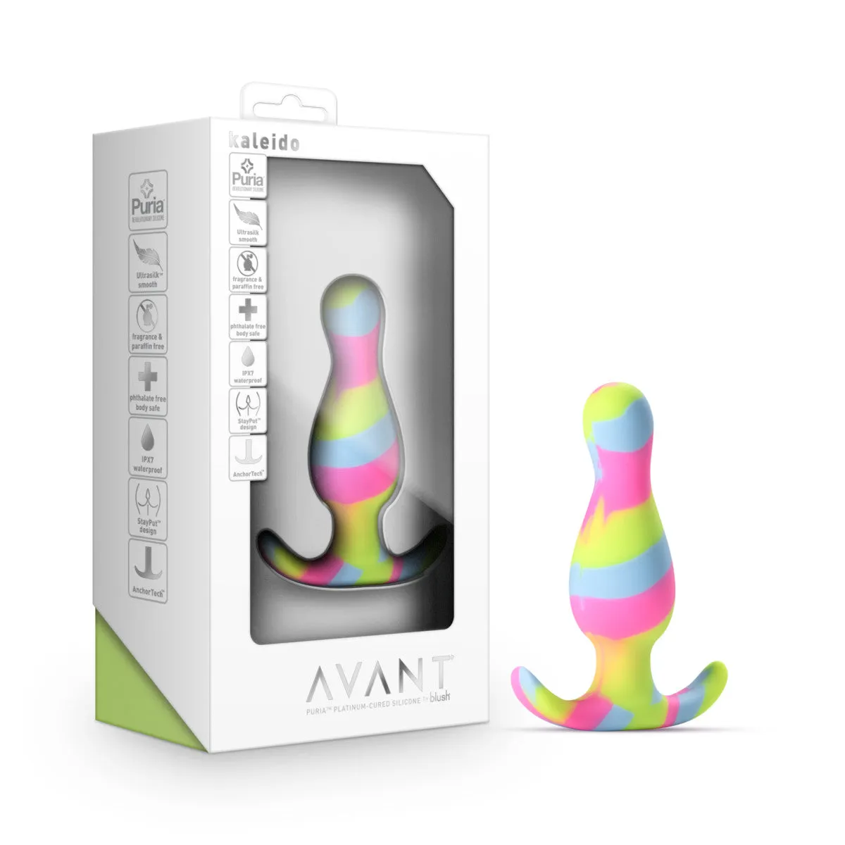 Blush Avant Artisan 3-Inch Tapered Butt Plug with Pleasure Curves