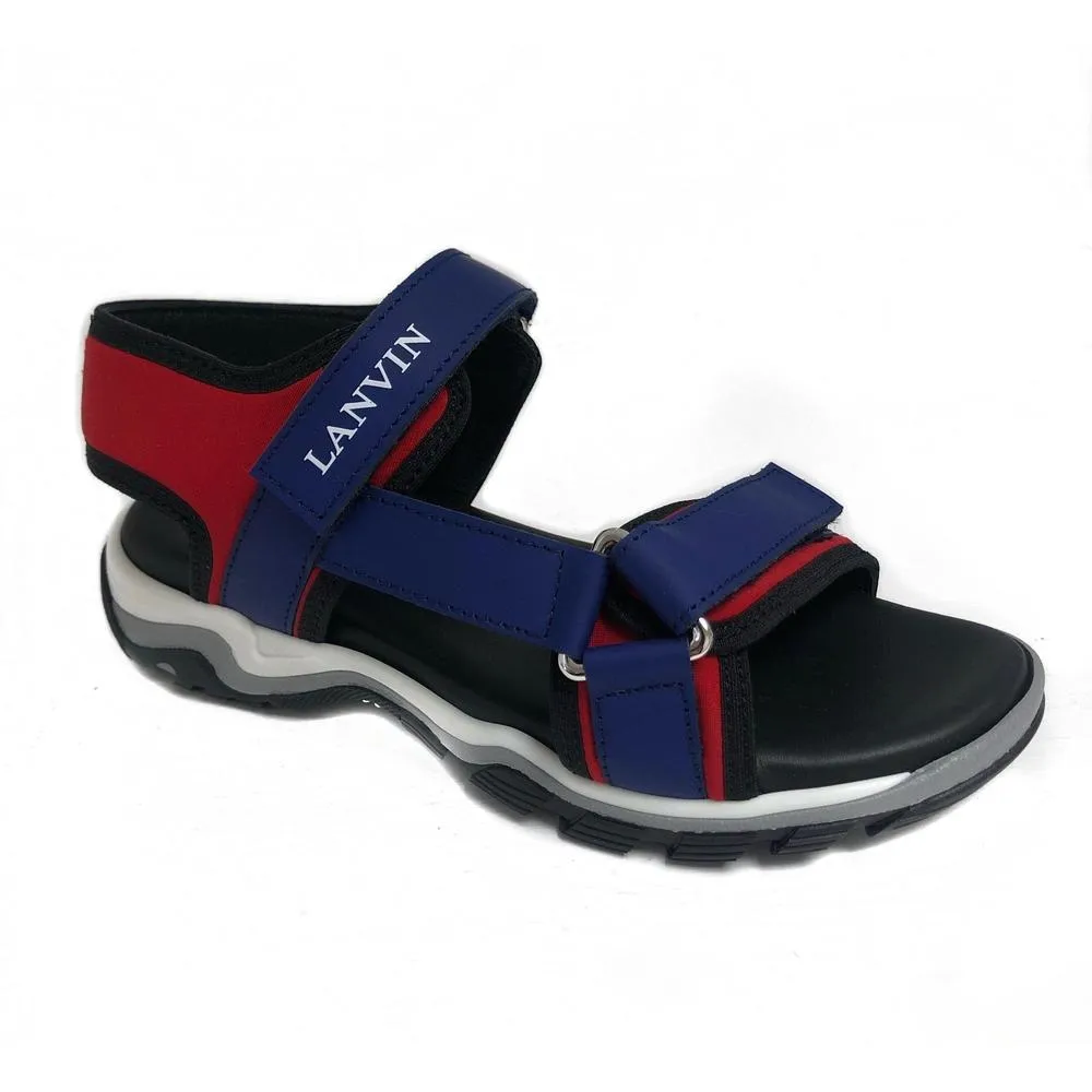 Boys Red & Navy Sandals