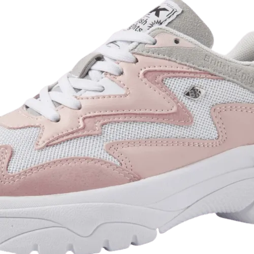 British Knight Galaxy Low-Top  Women Lifestyle Shoes White And Pink B45-3619-03