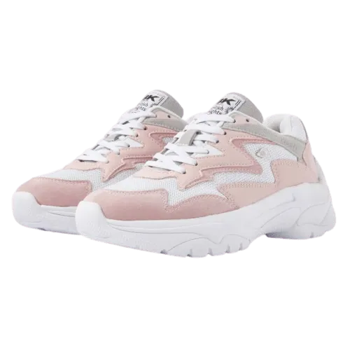 British Knight Galaxy Low-Top  Women Lifestyle Shoes White And Pink B45-3619-03