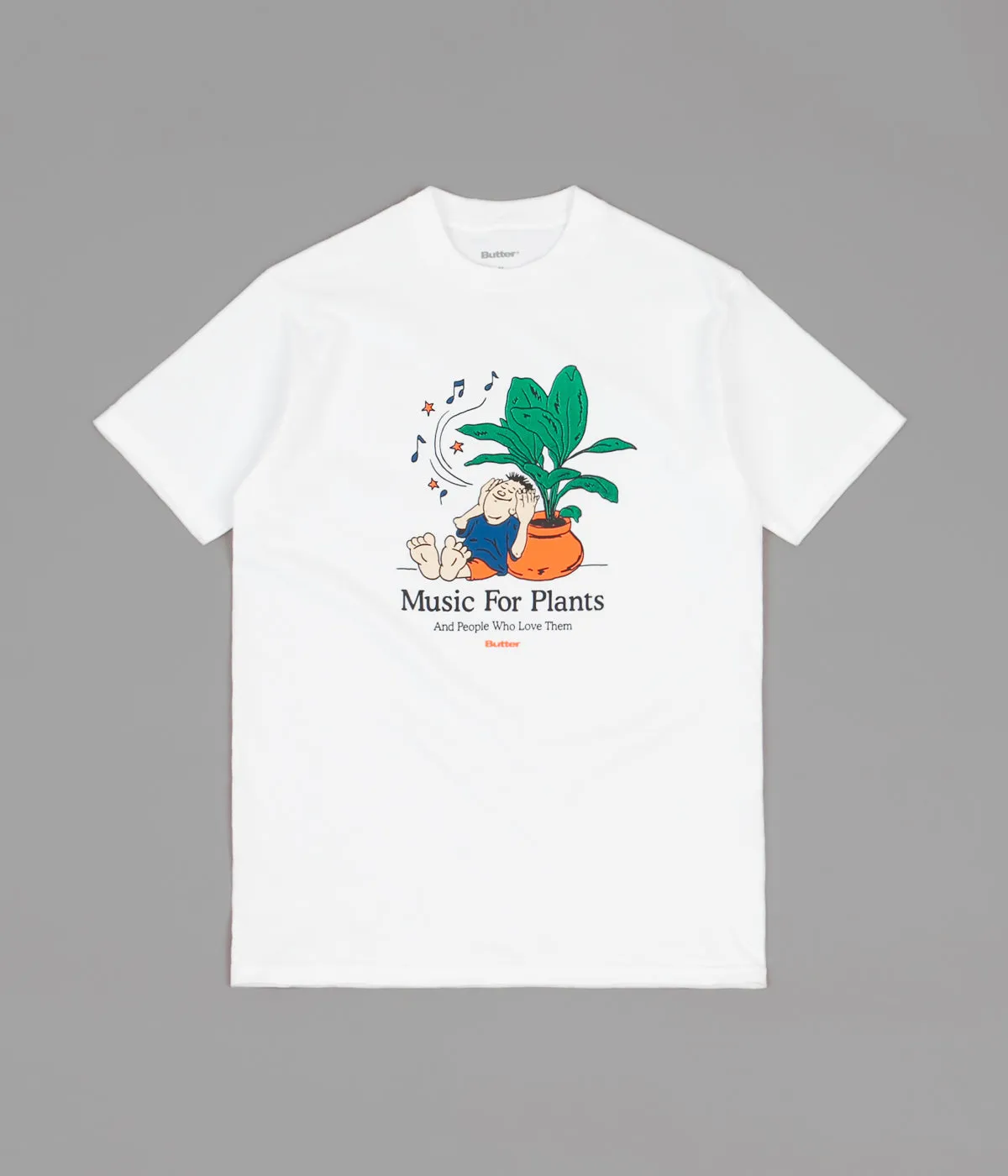 Butter Goods Music For Plants T-Shirt - White