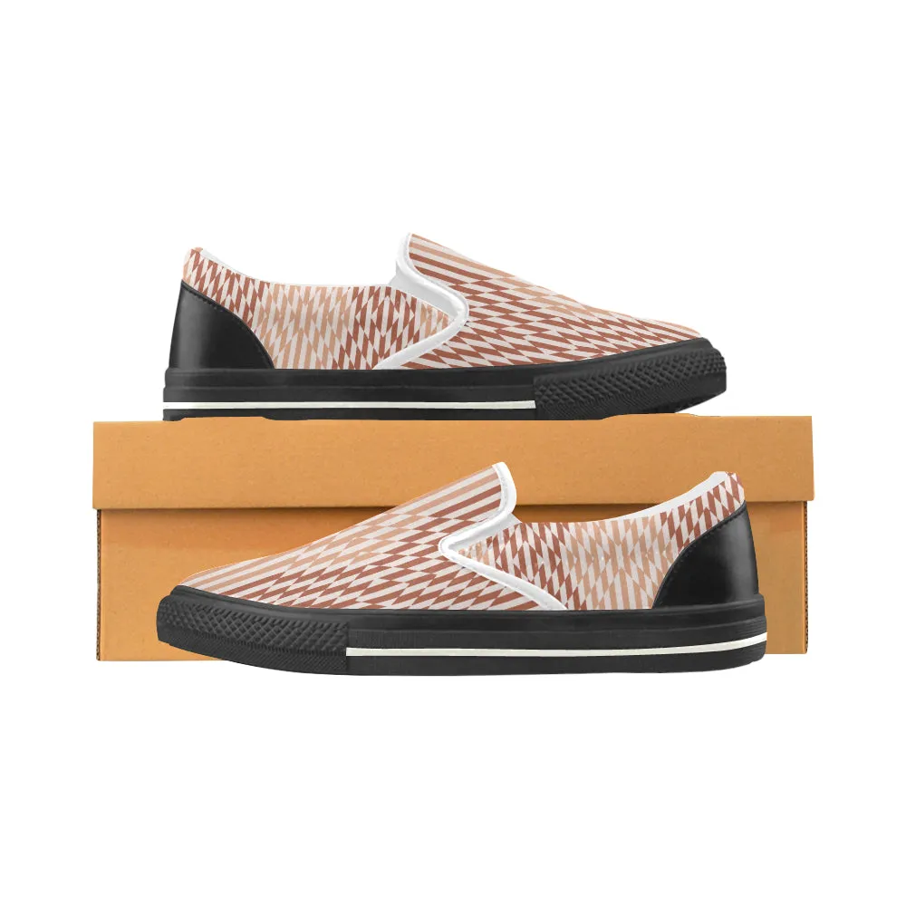 Buy Women's Checkers Print Canvas Slip-on Shoes at TFS