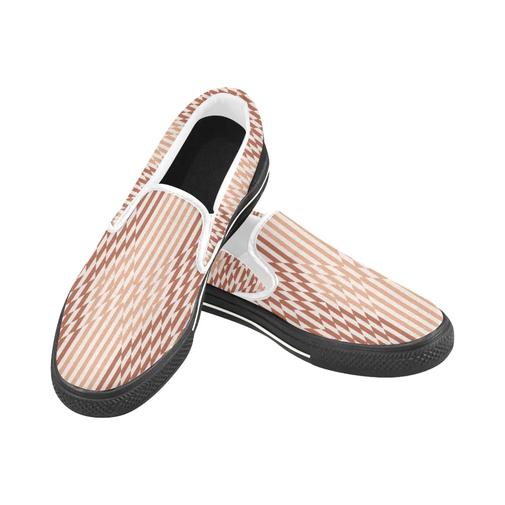 Buy Women's Checkers Print Canvas Slip-on Shoes at TFS