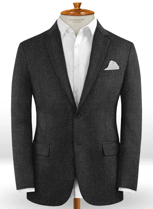 Caccioppoli Dapper Dandy Nedro Charcoal Wool Suit