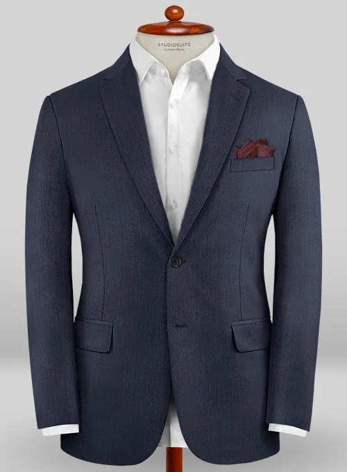 Caccioppoli Sun Dream Rizzo Dark Blue Wool Silk Suit