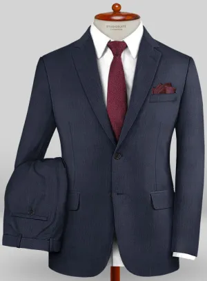 Caccioppoli Sun Dream Rizzo Dark Blue Wool Silk Suit