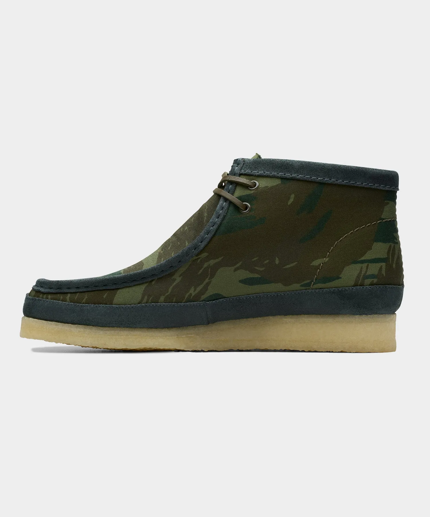 Clarks Wallabee Harajuku in Green Camo