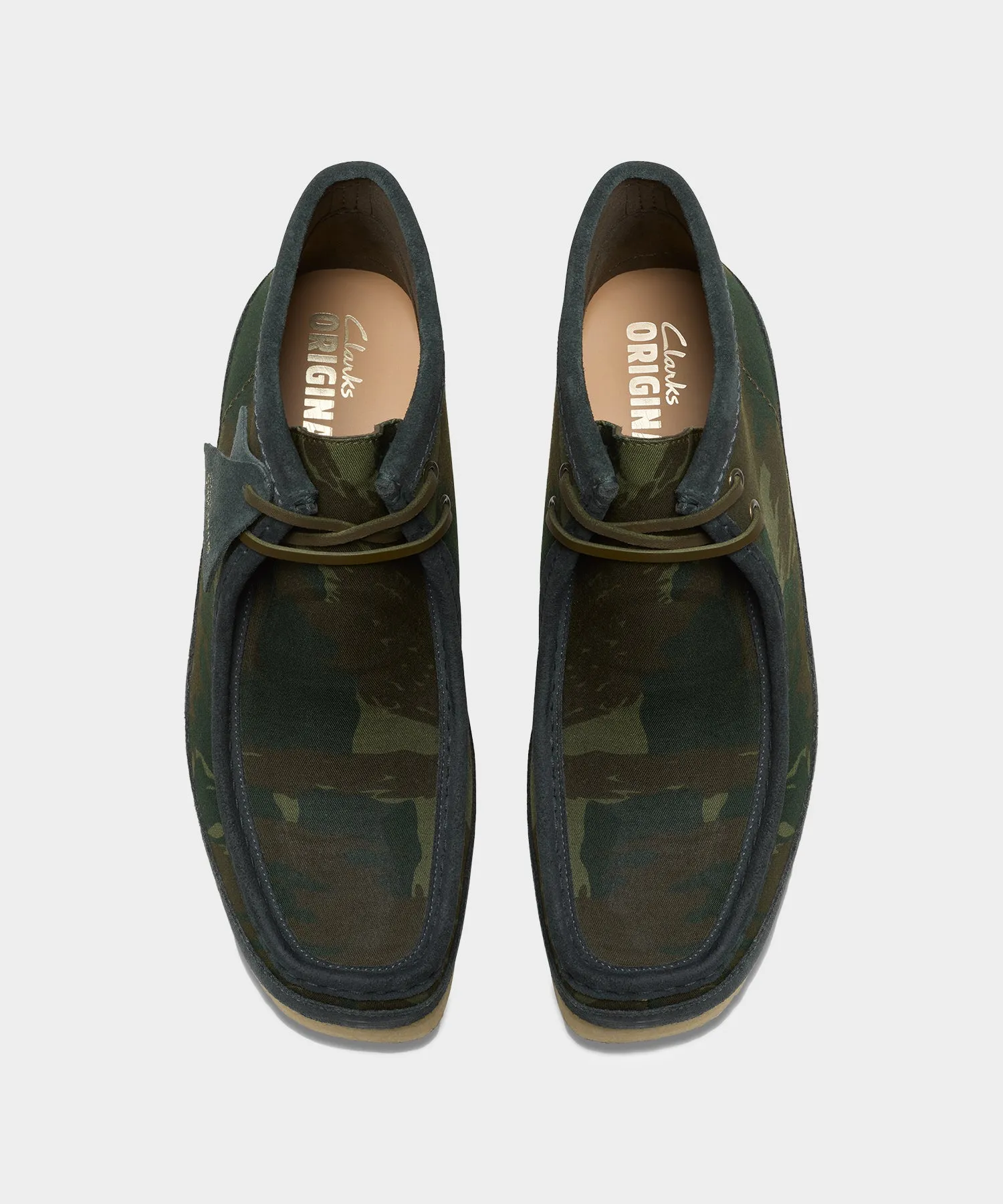 Clarks Wallabee Harajuku in Green Camo