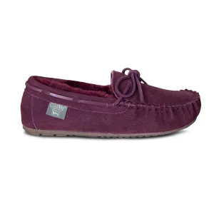 CLOUD NINE LADIES MOC 2 BURGUNDY - WOMENS