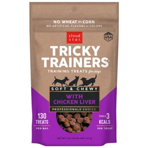 Cloud Star Chewy Tricky Trainers Liver Flavor Dog Treats