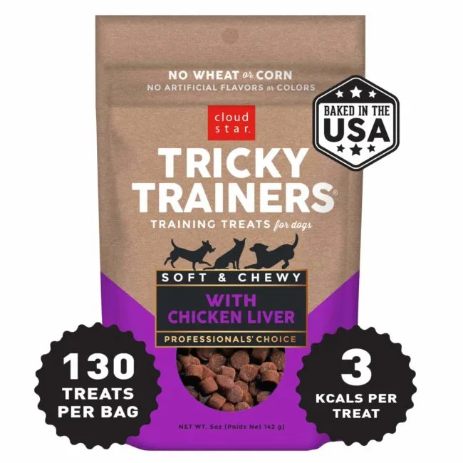 Cloud Star Chewy Tricky Trainers Liver Flavor Dog Treats