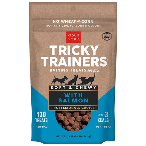 Cloud Star Soft & Chewy Tricky Trainers Salmon Dog Treats