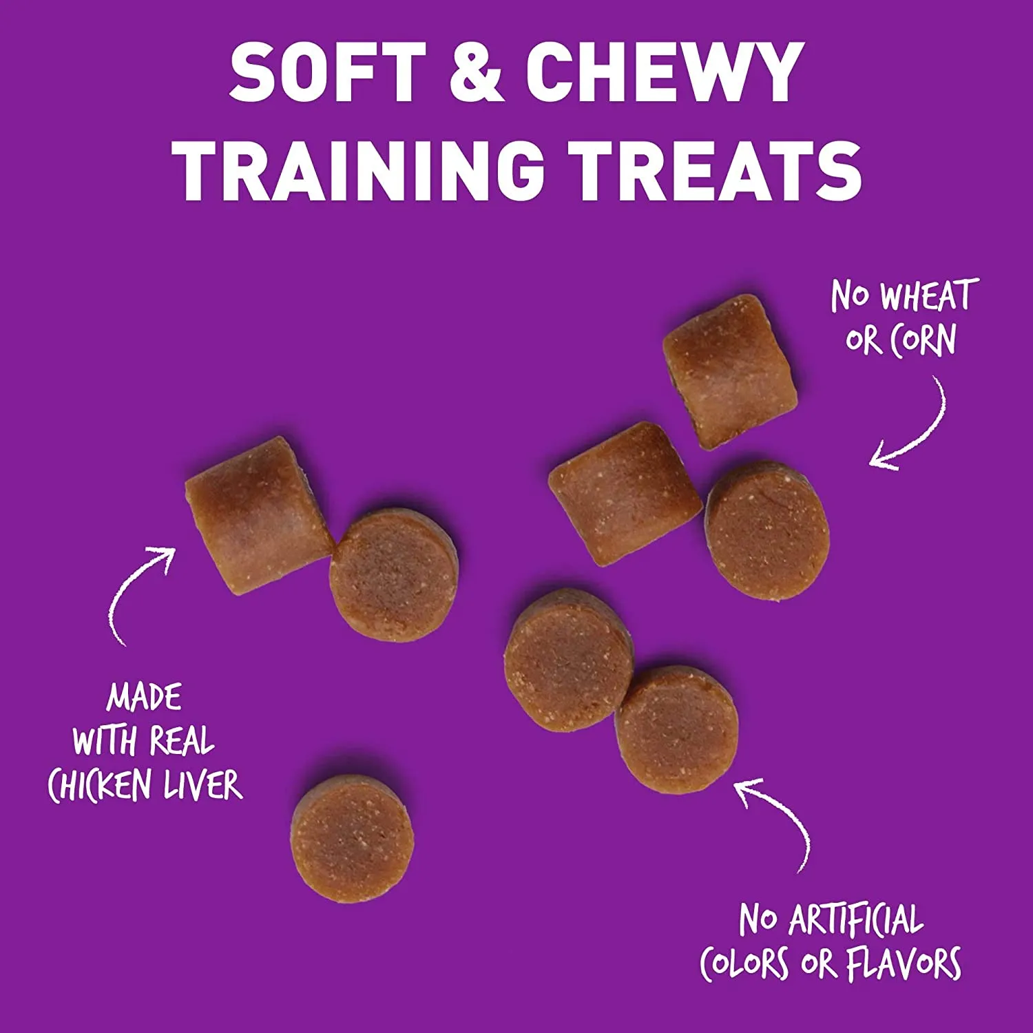 Cloud Star Tricky Trainers Chewy Liver & Grain Free, Low Calorie Dog Training Treats, Baked in the USA (12 oz)