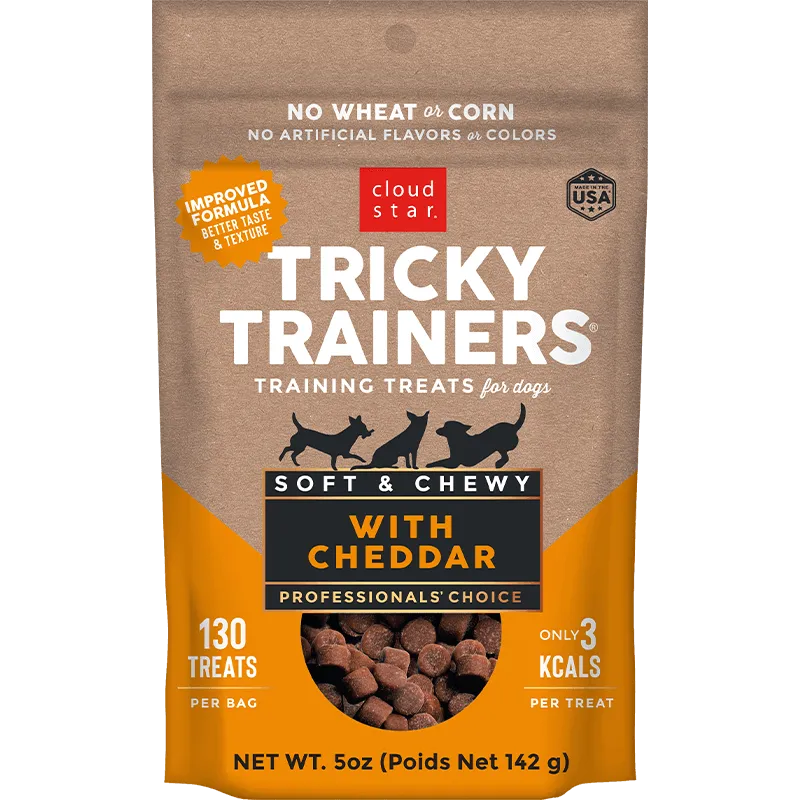 Cloud Star Tricky Trainers Soft & Chewy Cheddar Dog Treats