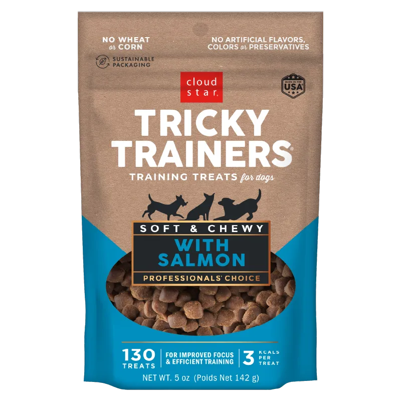 Cloud Star Tricky Trainers Soft & Chewy Salmon Dog Treats 5oz