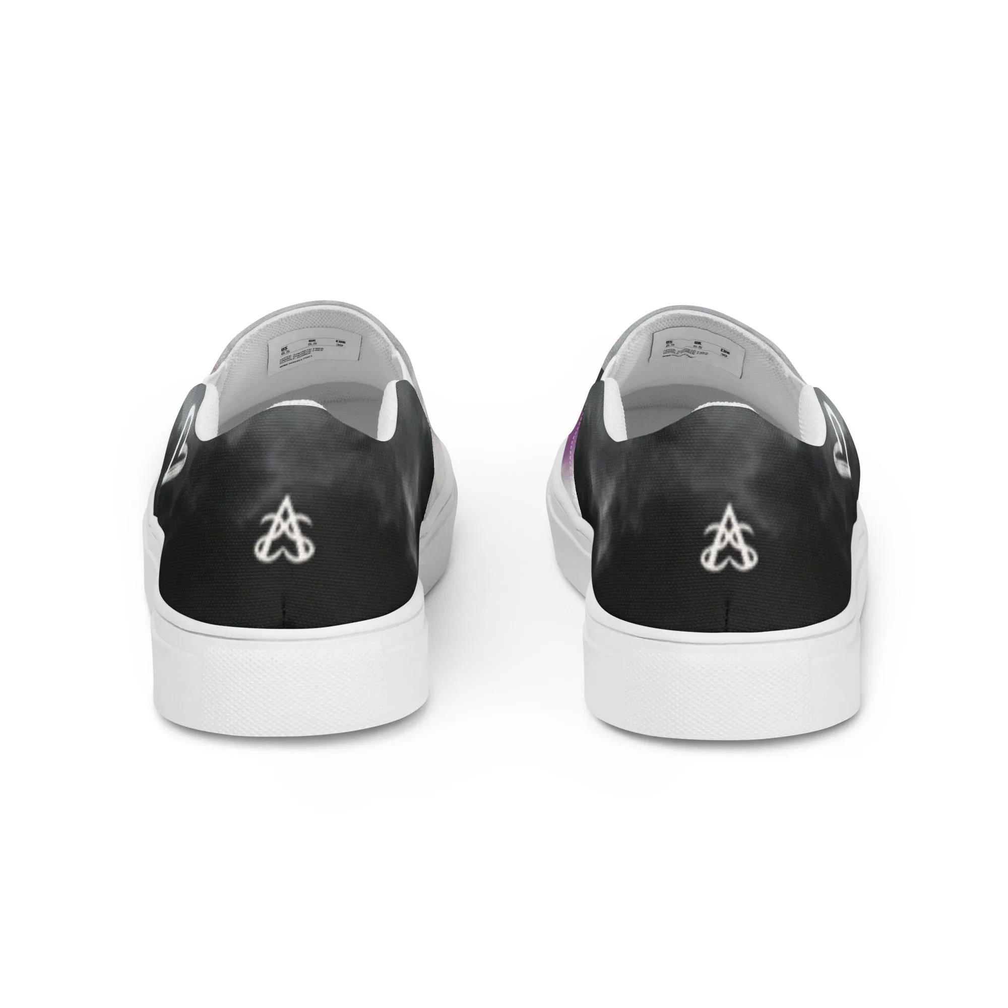 Cloudy Asexual Slip-on Canvas Shoes (Fem Sizing)