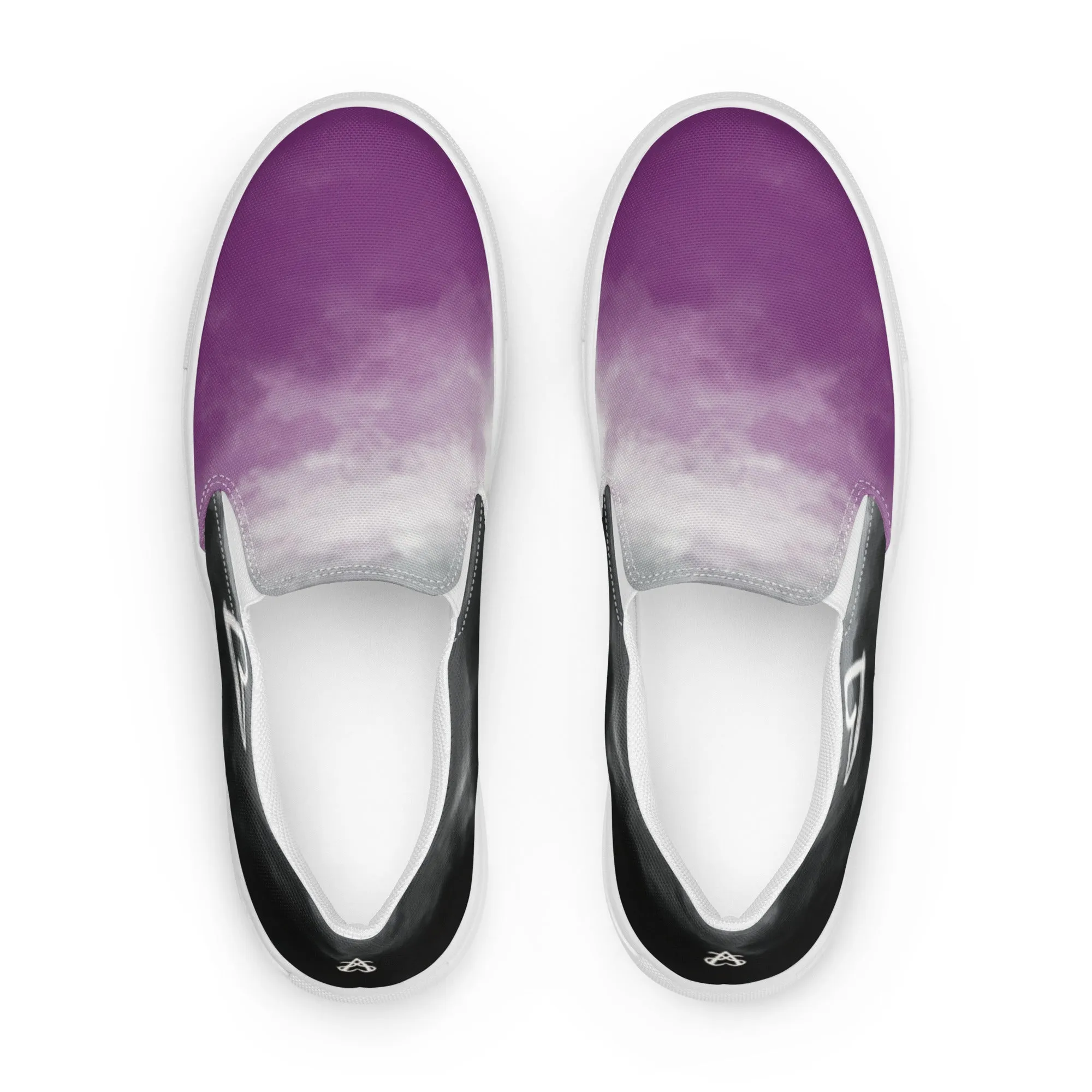 Cloudy Asexual Slip-on Canvas Shoes (Fem Sizing)