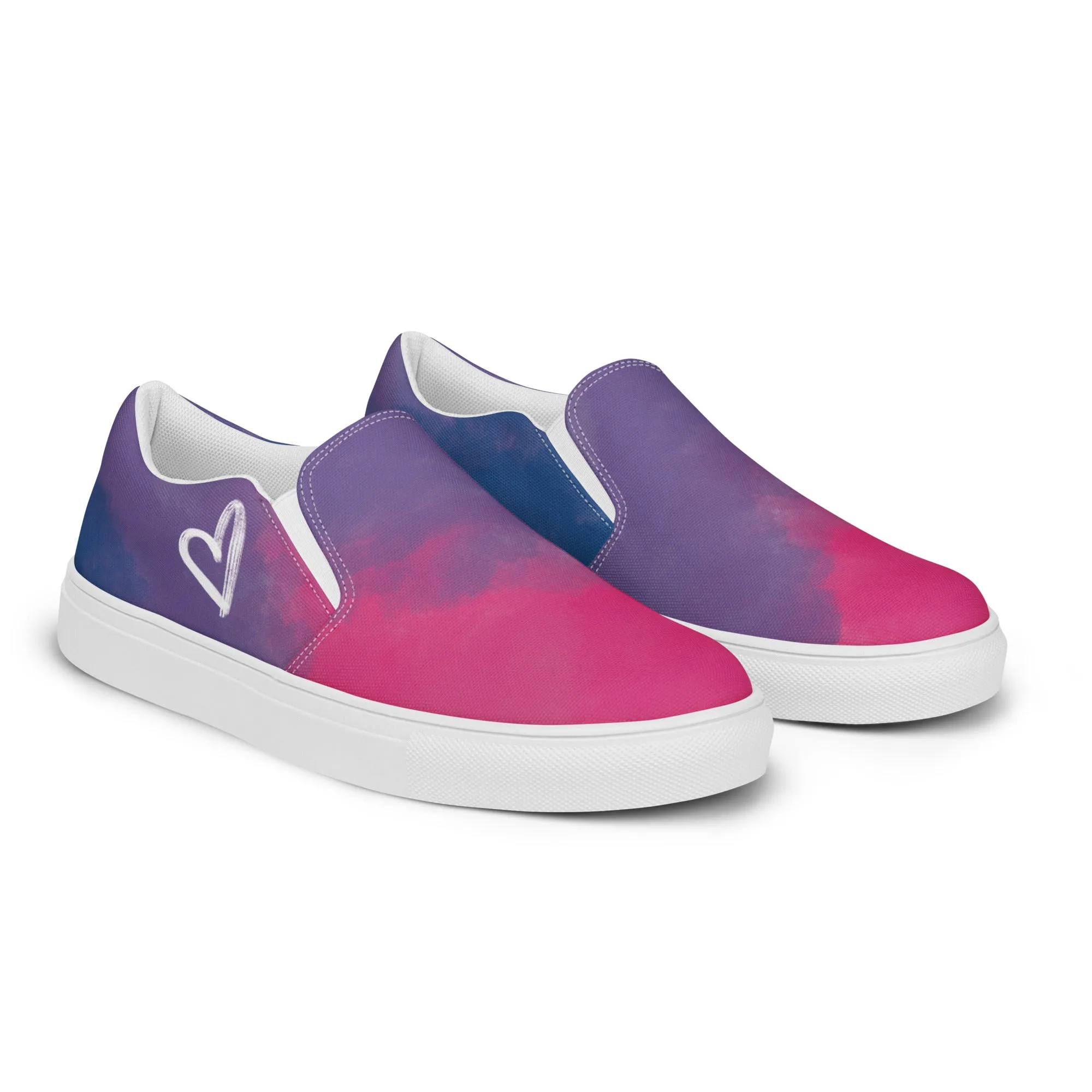 Cloudy Bisexual Slip-on Canvas Shoes (Masc Sizing)