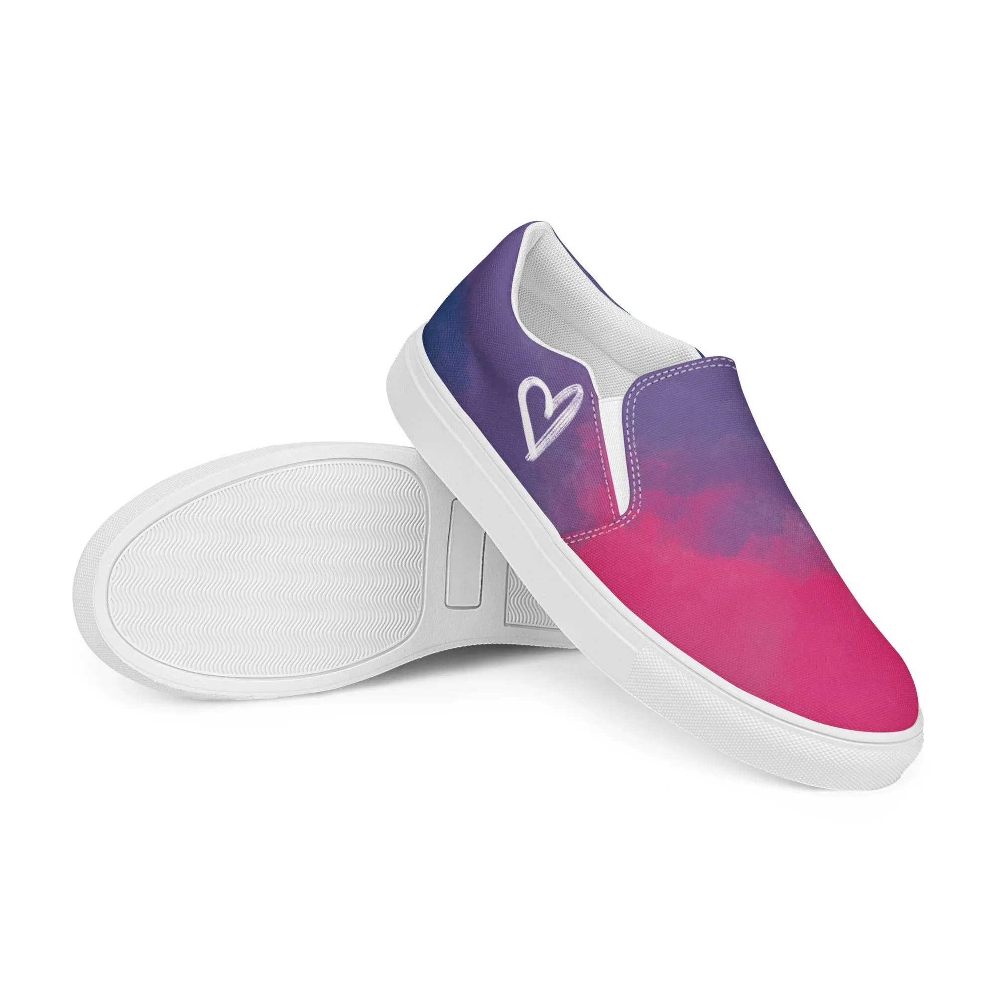 Cloudy Bisexual Slip-on Canvas Shoes (Masc Sizing)